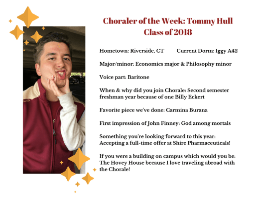 Choraler of the Week- Tommy Hull